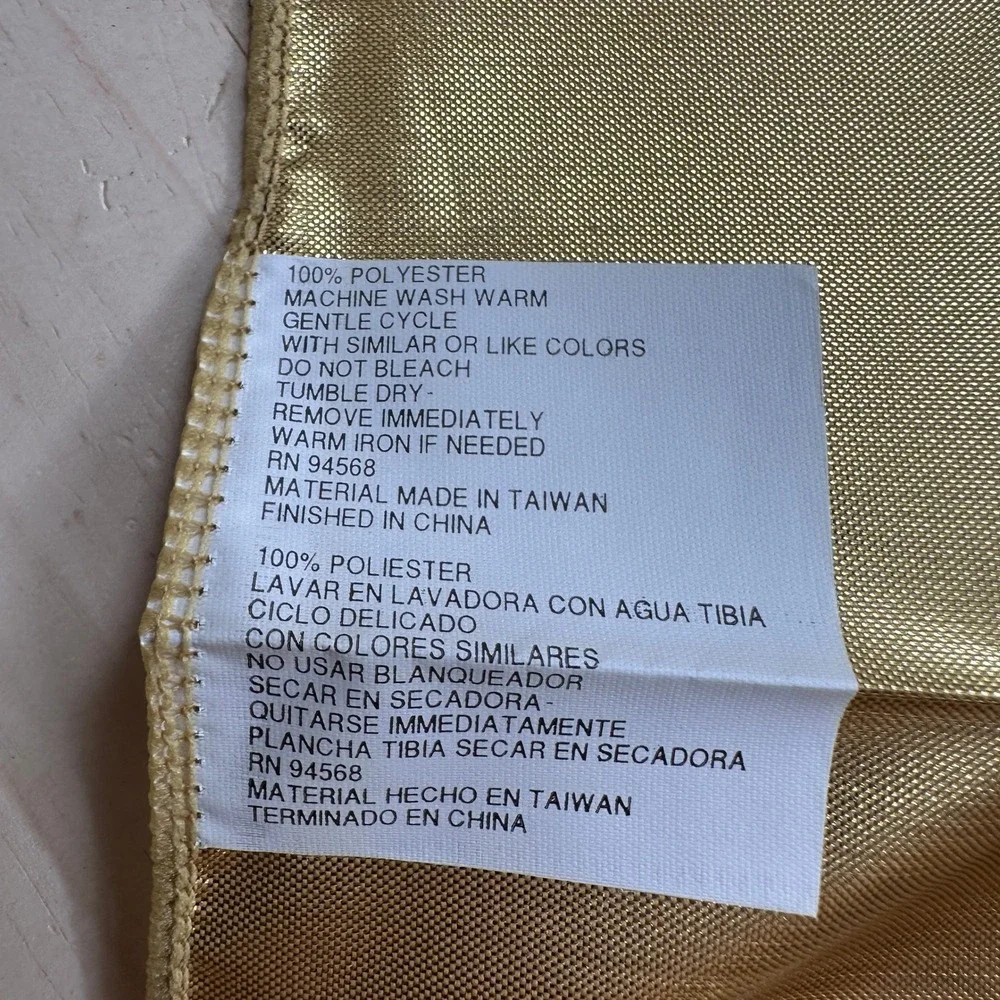 VTG Metallic Tablecloth Unisex 70X52